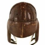 1930s Ernie Steele Philadelphia Eagles Game Worn Leather Helmet (MEARS LOA) 