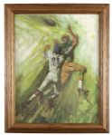 1970s Green Bay Packers 11" x 14" Oil Print Display - Lot of 2