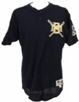 1994 David Nilsson Milwaukee Brewers Game Worn BP Jersey - MEARS LOA 