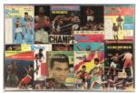 Muhammad Ali Poster Artwork Sports Illustrated/Ring Magazine Cover Collage (Lot of 4)