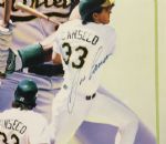 1989 Jose Canseco Oakland A's Signed Sports Impressions 20 x 25 1/2 Poster Display - JSA 