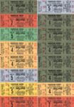 1976 San Antonio Spurs Phantom ABA Championship Ticket - Lot of 18 & Extra 
