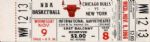 1966 Chicago Bulls vs. New York Knicks  Full Ticket Inaugural Season Of Bulls 