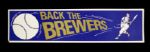 1970s Milwaukee Brewers 16" Bumper Sticker w/Backing 