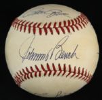 1989-93 The Big Red Machine Signed ONL (White) Baseball w/Tony Perez Joe Morgan  Johnny Bench Pete Rose - JSA 
