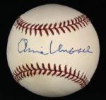 2001-10 Arnie Umbach Milwaukee Braves Single Signed OML Selig Baseball (JSA)