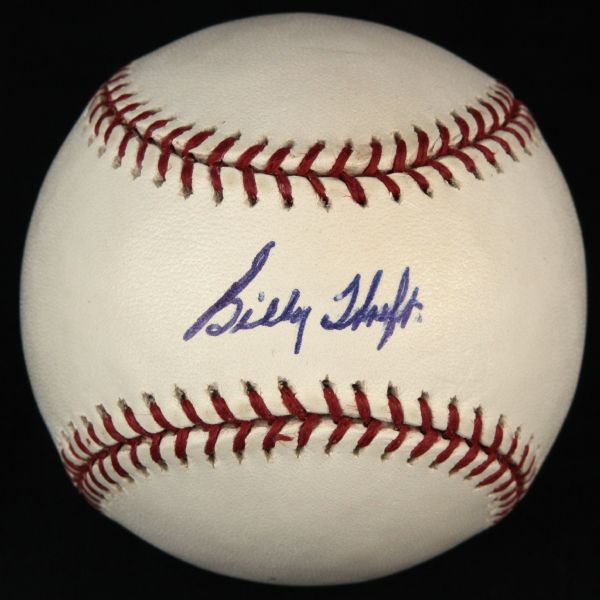 2000-09 Billy Hoeft Milwaukee Braves Single Signed OML Selig Baseball (JSA)