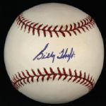 2000-09 Billy Hoeft Milwaukee Braves Single Signed OML Selig Baseball (JSA)