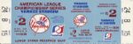 1981 New York Yankees vs. Oakland As Game 2 Full Ticket 