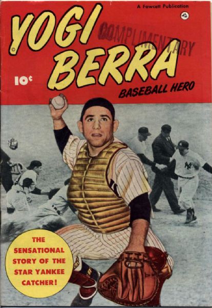 1951 Yogi Berra New York Yankees "COMPIMENTARY" Baseball Hero Comic (Player Copy) 