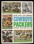 1966 NFL Championship Game Program Green Bay Packers vs. Dallas Cowboys Cotton Bowl 