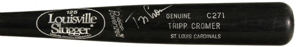 1993-95 Tripp Cromer St. Louis Cardinals Autographed Louisville Slugger Professional Model Game Used Bat (MEARS A7)