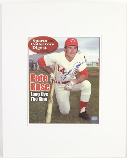 2000s Pete Rose Cincinnati Reds Signed SCD Cover Art - (MEARS LOA)