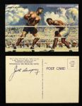 1935-74 Jack Dempsey Knocks Out Jess Willard Postcard (Lot of 6)