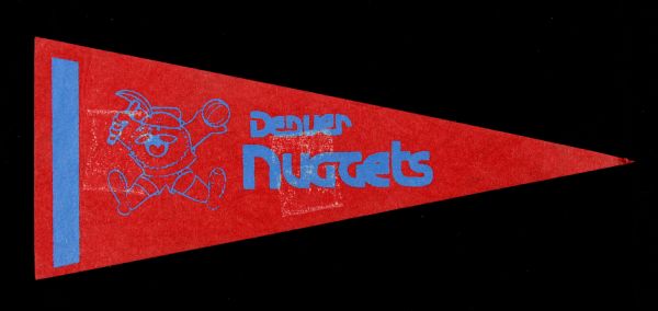 1974-80 Denver Nuggets 9" Mini-Pennant 