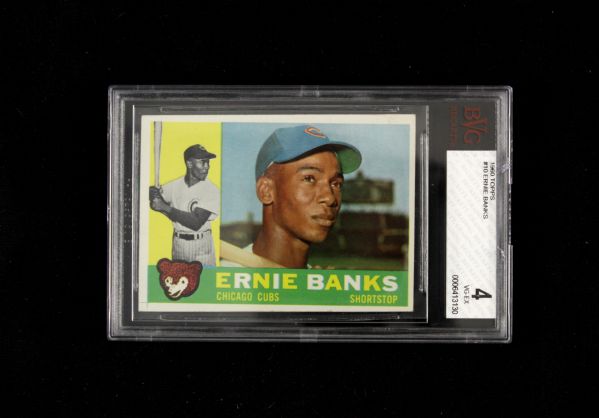 1960 Ernie Banks Chicago Cubs Topps BVG Graded 4 