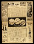1937 Boston Bees vs. Cincinnati Reds Program - Scored 