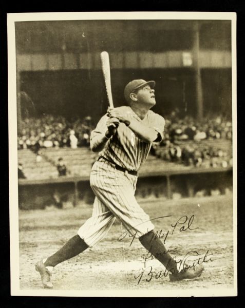 1948 Babe Ruth New York Yankees 8" x 10" Original Uncataloged Premium Photo (Ex-Henry Yee) 
