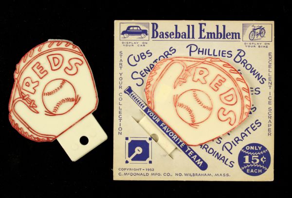 1952 Cincinnati Reds Ice Scraper - One MOC