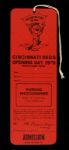1979 Cincinnati Reds Opening Day Press Pass (Unused) 