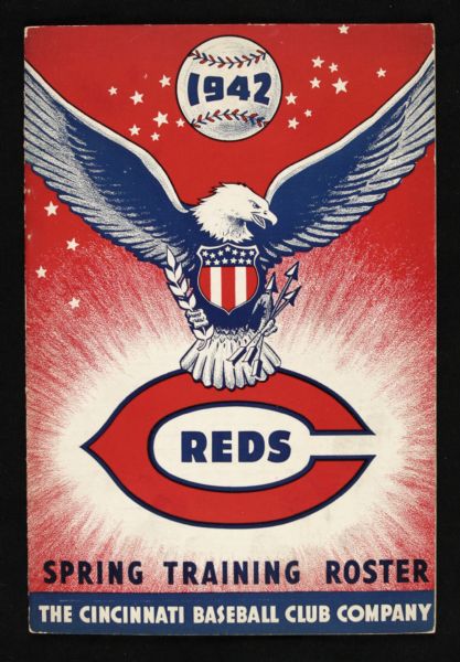 1942 Cincinnati Reds Spring Training Roster Program