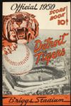 1950 Detroit Tigers Briggs Stadium New York Yankees Program