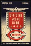 1943 Cincinnati Reds Crosley Field Philadelphia Phillies Program