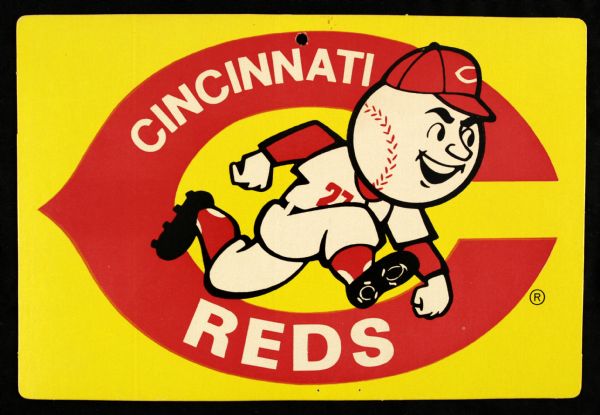 1970s Cincinnati Reds 11 1/2" x 8" Cardboard Sign 