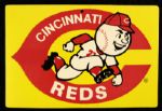 1970s Cincinnati Reds 11 1/2" x 8" Cardboard Sign 