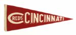 1940s Cincinnati Reds Full Size 29" Pennant