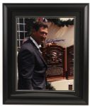 1990s Ted Williams Boston Red Sox Signed 16" x 20" Display Induction Day  - Green Diamond Hologram & PSA/DNA Full Letter