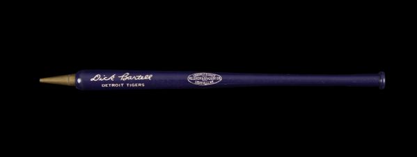 1940s Exceptionally High Grade Dick Bartell Detroit Tigers Signature Model Louisville Slugger Retractable 6 1/2” Bat Pencil