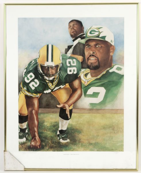 1996 Reggie White Green Bay Packers "Triple Threat - Faith Hope & Love" 25" x 31" Framed Lithograph 331/992