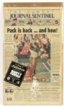 1996 Milwaukee Journal Sentinel Front Page Signed by Brett Favre with Favre COA (MEARS LOA)