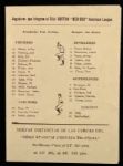 1940-41 Cincinnati Reds Visit Winter Leagues Roster Sheet w/Red Sox 