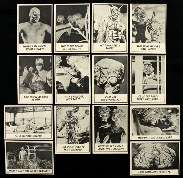 1966 Monster Laffs Topps Card Collection (Lot of 13) 