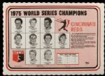 1975 Cincinnati Reds World Champions Placemat (Lot of 2) 