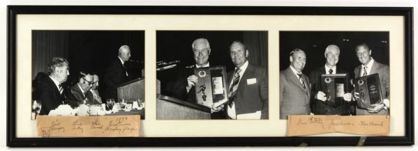 1972 Jim Turner New York Yankees Banquet Original 36" x 12" Photo Display w/Jack Dempsey Gene Autry Stan Musial -From Turner Estate 