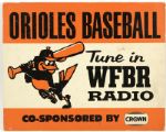 1980s Baltimore Orioles Radio Ticket & Gas Promotion 19 x 15 1/2 Broadside (Lot of  6)