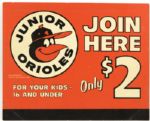 1980s Baltimore Orioles Radio Ticket & Gas Promotion 19 x 15 1/2 Broadside (Lot of  6)