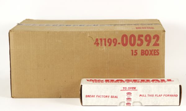 1989 Fleer Factory Set Case (15 Complete Sets) 
