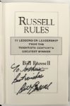 2001 Bill Russell Boston Celtics Signed Russell Rules Hardcover Book  (Lot of 2) JSA 