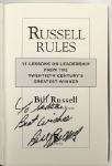 2001 Bill Russell Boston Celtics Signed Russell Rules Hardcover Book  (Lot of 2) JSA 