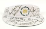 1980s-92 Vince Lombardi Memorial Classic Signed Golf Visor w/13 Sigs. Lee Roy Caffey Ray Nitschke Bart Starr Jim Taylor Ron Kostelnik - JSA 