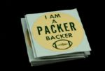 1960s-70s Green Bay Packers I Am A Packer Backer 3" Sticker w/Backing (Lot of 34) 