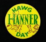 1962 Dave Hanner Green Bay Packers Hawg Hanner Day 2 1/4" Diameter Pinback Button 