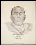 1967 Bob Brown Green Bay Packers Signed Cut & Williams Print - Rare Packers Autograph - JSA 