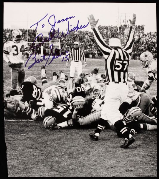 2000s Bart Starr Green Bay Packers Signed 10 1/2" x 12" Photo (Lot of 2) - JSA 