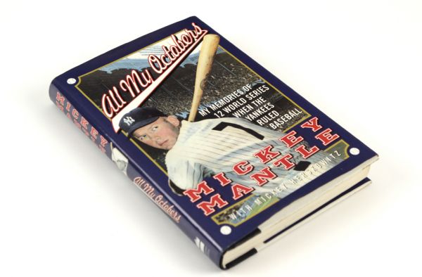 1994-95 Mickey Mantle New York Yankees All My Octobers Hardcover Book - JSA