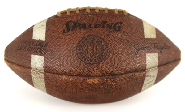 1960s Jim Taylor Green Bay Packers Store Model Football 